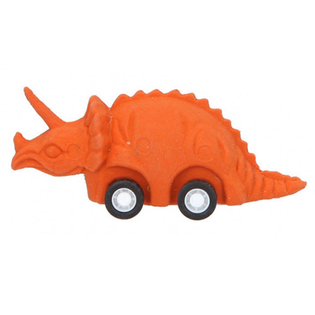 Dino World ASST | Gumový dinosurus - Triceratops oranžový 
